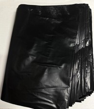 Black Poly Mailers 100 Packs - Waterproof Tear Resistant, Assorted Sizes Bulk