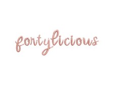 FORTYLICIOUS Cursive Letter Balloon Banner - 40th Birthday Party Decorations DIY