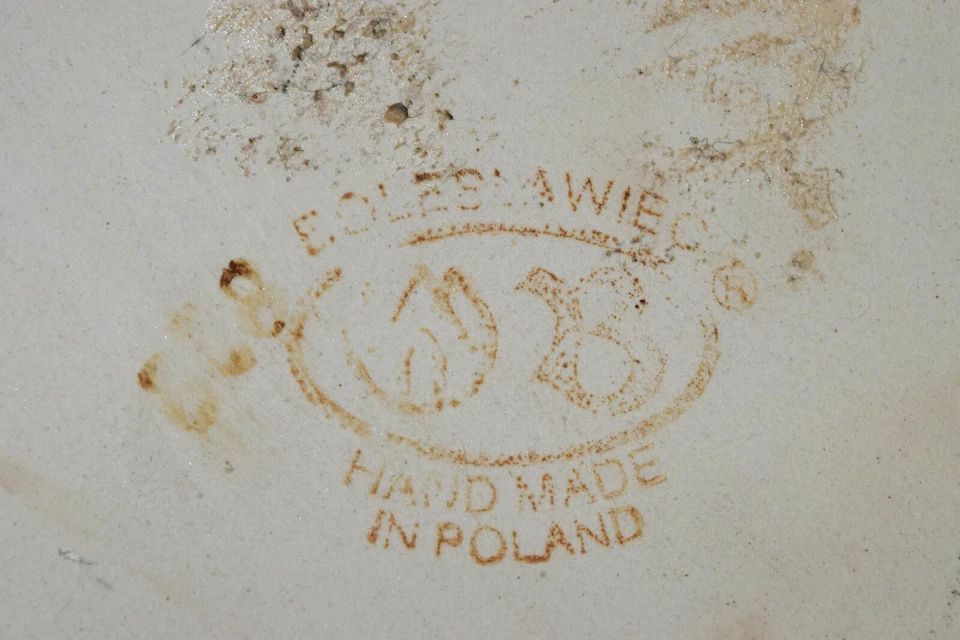 Tabla de cortar para servir aperitivos y queso de cerámica polaca 11" X 5" hecha a mano Polonia Foto 2 de 4