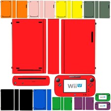 10 Pure Clean Solid Colours Vinyl Decal Cover Skin Sticker for Nintendo Wii U