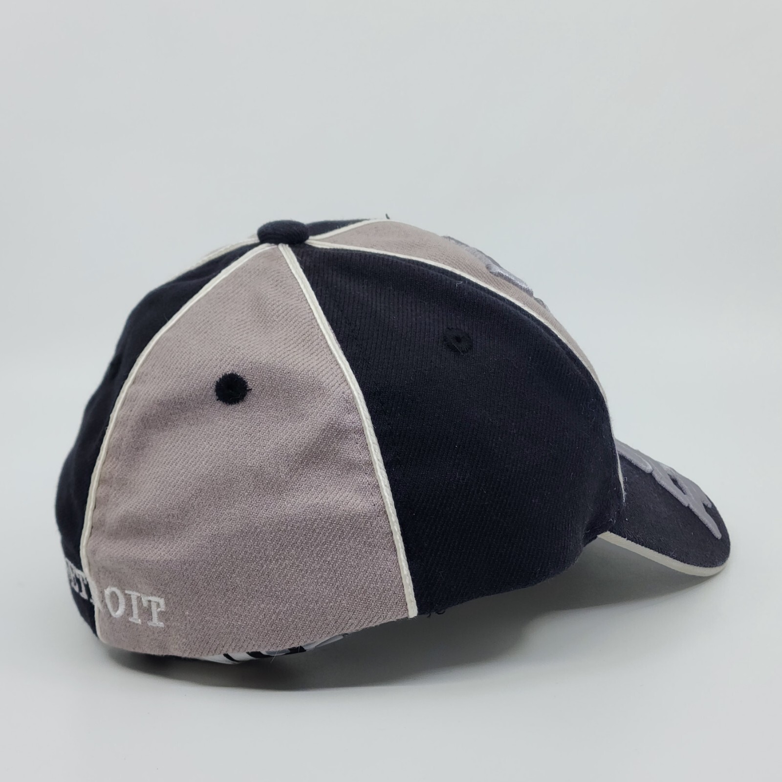 Vintage Detroit Tigers Logo Baseball Hat Cap Colorblock Script Flexfit One Size image 6