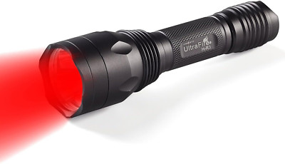 ULTRAFIRE rote LED Jagdtaschenlampe 630Nm Rotlicht 256 Yard rotes Jagdlicht, Mod