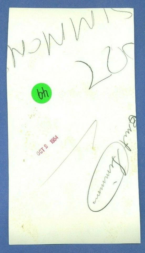 1954 Curt Simmons Baseball Original Press Photo, Philadelphia Phillies - Image 2 of 2