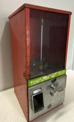 VINTAGE TOY N' JOY 10 CENTS GUMBALL VENDING MACHINE NO. 591 (NO KEY)