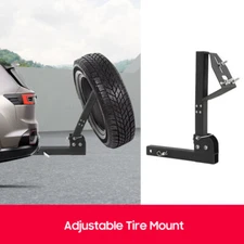 Heavy Duty Hitch Spare Tire Mount Spare Tire Carrier Fit All 2" Receiver Trailer