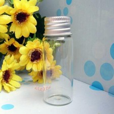 20pcs NEW 12ml 12X60mm High Quality fancy Glass Bottles With Aluminium Lid