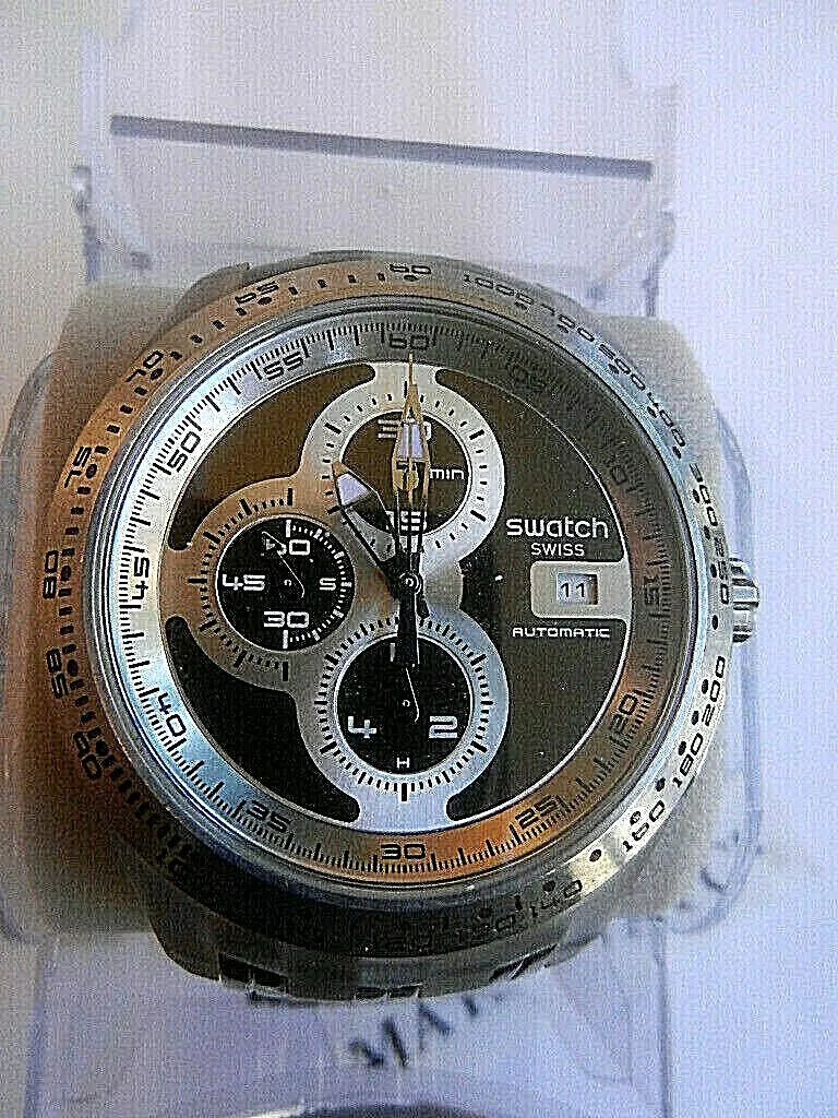 Swatch Irony Chrono Automatic SVGK408G Right Track Brown Sapphire