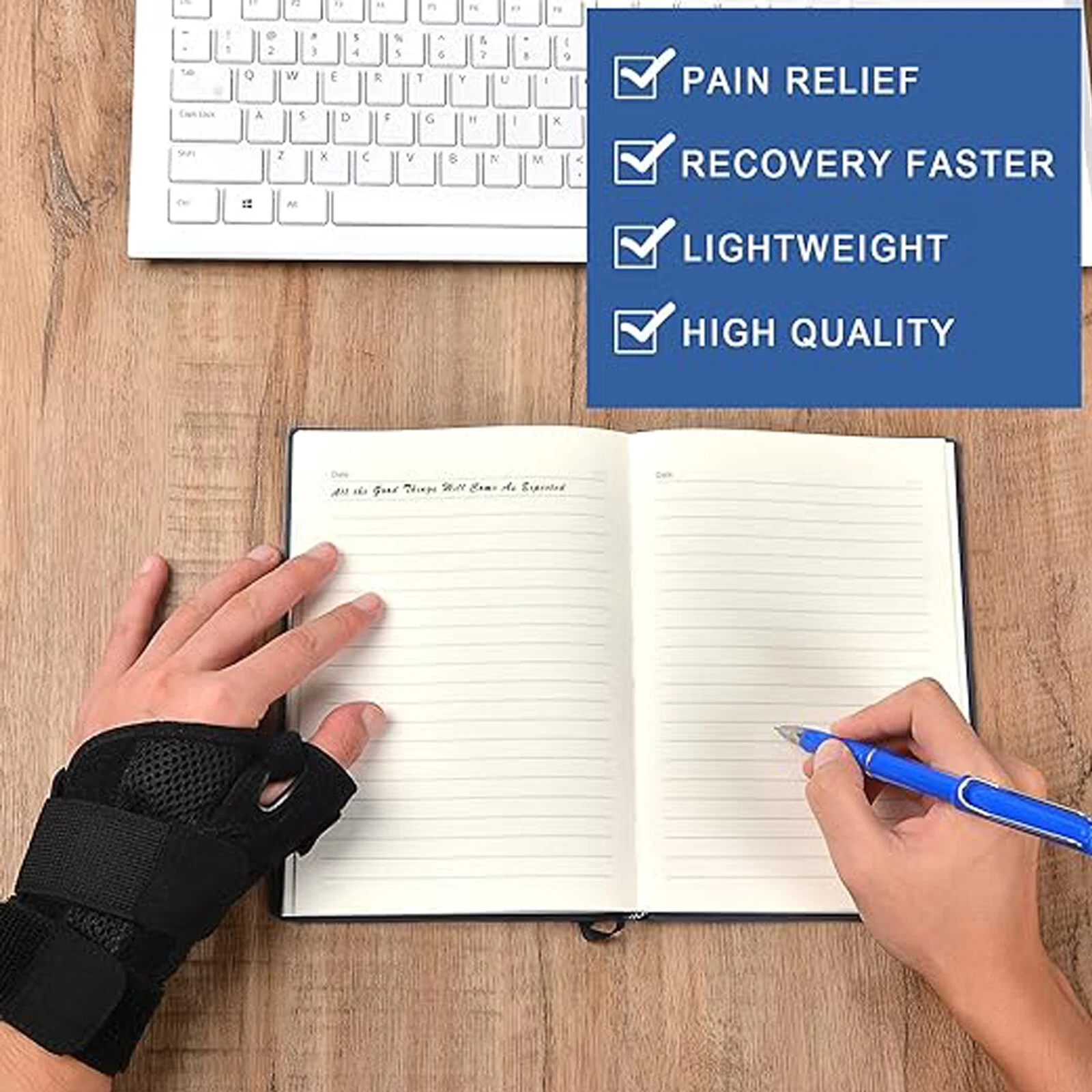 Thumb Splint Brace Spica with Wrist Support for Arthritis & Carpal Tunnel Pain Thumb Splint Brace Spica with Wrist Support for Arthritis & Carpal Tunnel Pain