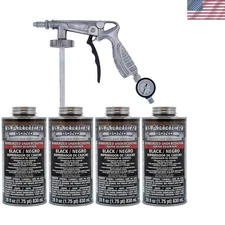 28oz Barrier Bond Black Rubberized Undercoating Kit - Protects & Reduces Noise