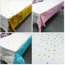 Table Cloth Waterproof Reusable Table Cover Kids Birthday Party Decorations