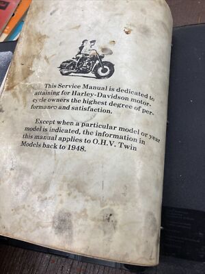 1948-1957 Harley Davidson Panhead Service Manual | eBay