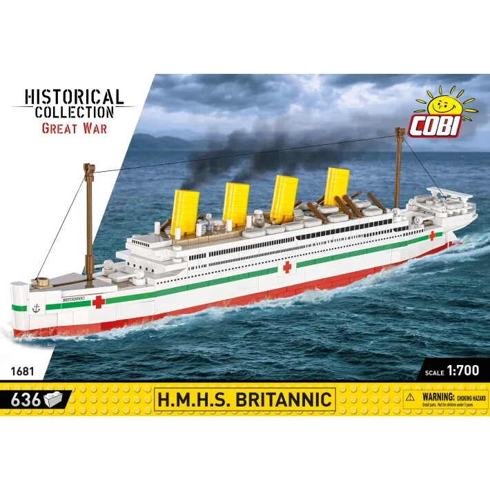 COBI 1681 HMHS Britannic Titanic Sister Ship Brick Model Building Blocks 636pc - Image 4