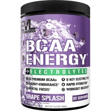 EVL BCAA Energy+Electrolytes Energy Boost Amino Acid Pwd, Grape, 30srv BB 12/25