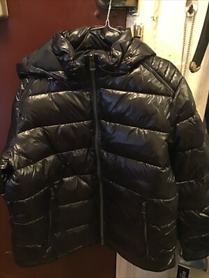 Guess Men Gloss Puffer jacket Hooded size M , L , XL , XXL