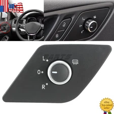 Chrome Mirror Control Adjust Switch Knob w/ Heat Fits For VW Jetta MK6 2011-2016