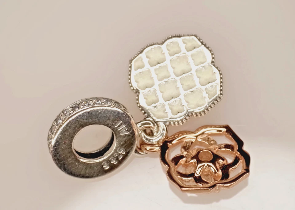 Pandora Charm Timeless Zweifarbige Rose bicolor 789373C01 - Bild 3 von 4