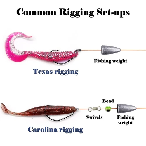 Offset Worm Hooks Bass Hooks Wide Gap Bait Texas Rig Jig Fish Hooks Bass Trout - Picture 4 of 19