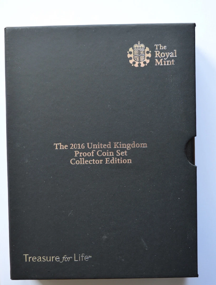 2016 Proof Coin Set United Kingdom Royal Mint 16 Coin Collection 