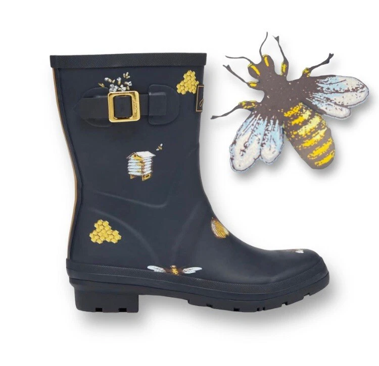 Joules gold bee deals wellies