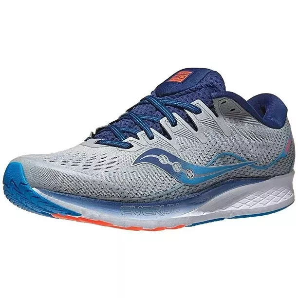 Saucony Ride ISO 2 Grey Blue Men s Running Shoe Size US 13 M eBay