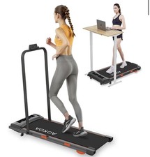 2-in-1 Folding Walking Pad Treadmill Under Desk 1–8km/h Remote Control NEW