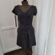 LOFT Shimmer Tweed Tie Waist Dress Size 2