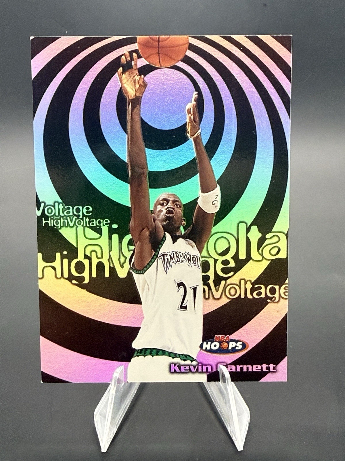 1997-98 NBA Hoops - High Voltage Kevin Garnett #10HV