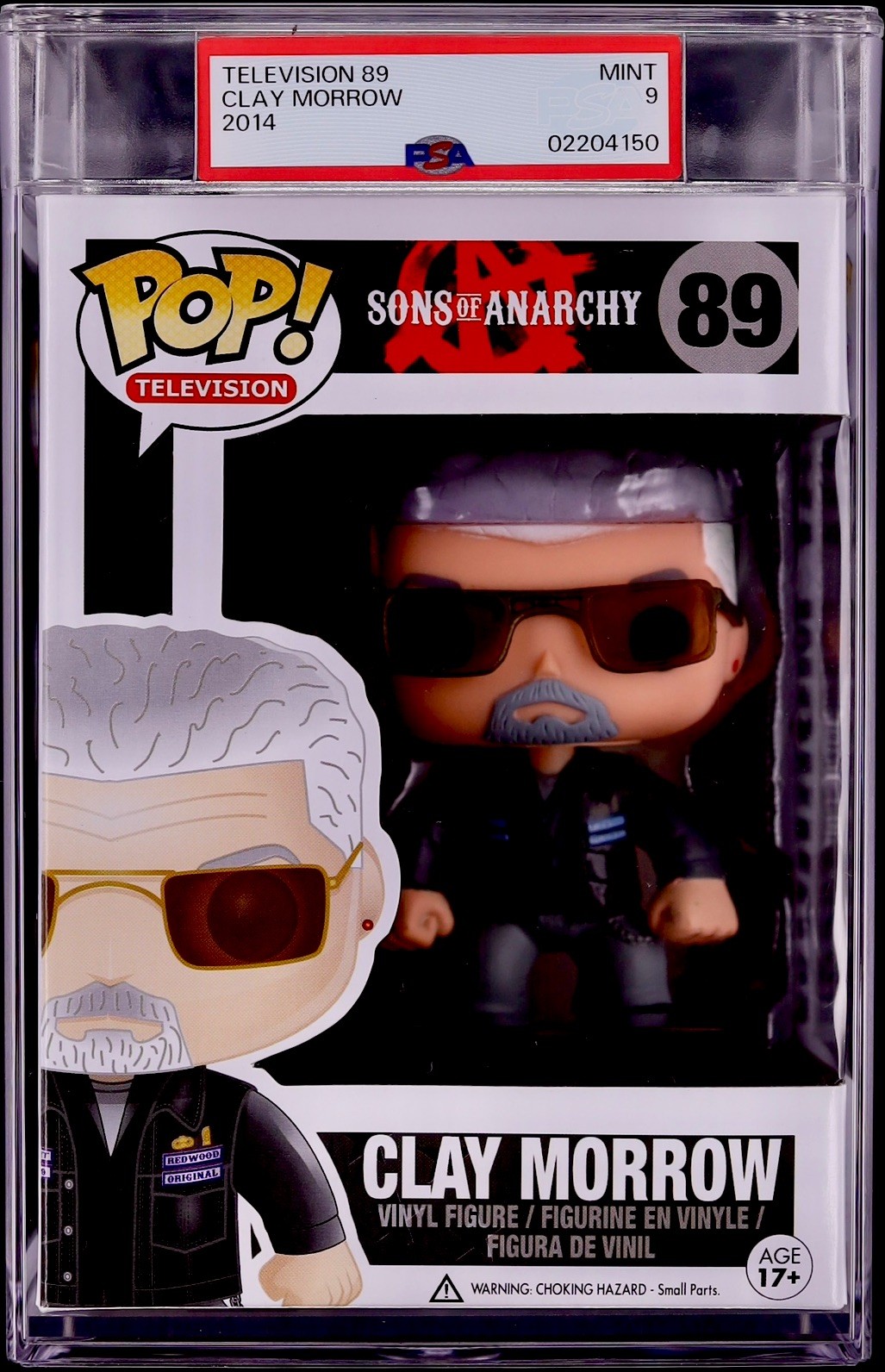 CLAY MORROW Funko Pop! 2014 Sons of Anarchy VAULTED PSA 9 MINT Graded Figure SOA