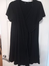 b1006 ladies black wrap dress maternity wrap dress size 20 primark