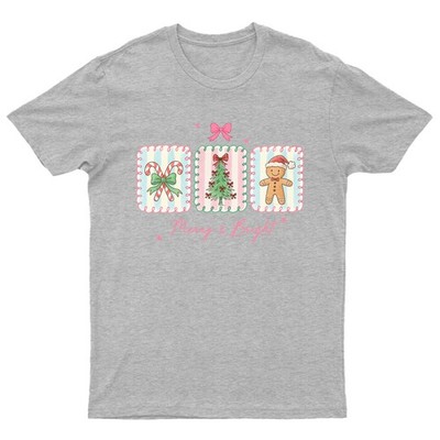 Schlitten Mädchen Schlitten Weihnachten Feiertage Männer Frauen Grafik T-Shirt Festliche Kleidung