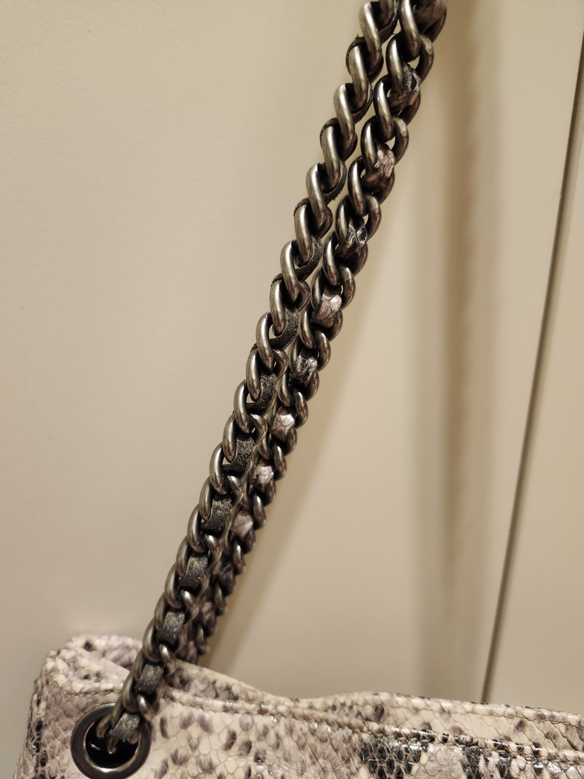 Rebecca Minkoff Python Embossed Leather Chain Lin… - image 17