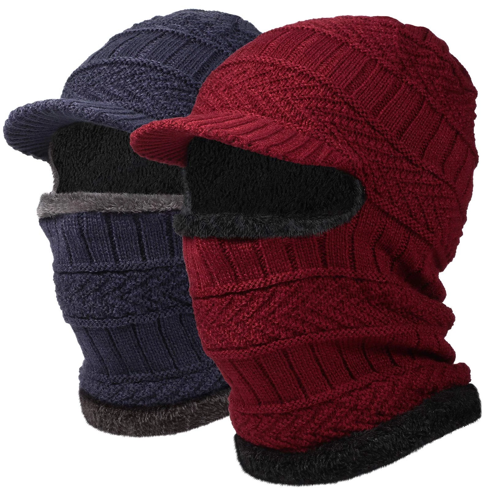 Knitted Balaclava Beanie Hat Winter Neck Warmer Ski Face Cover Neck Gaiter (N...
Opens in a new wind
