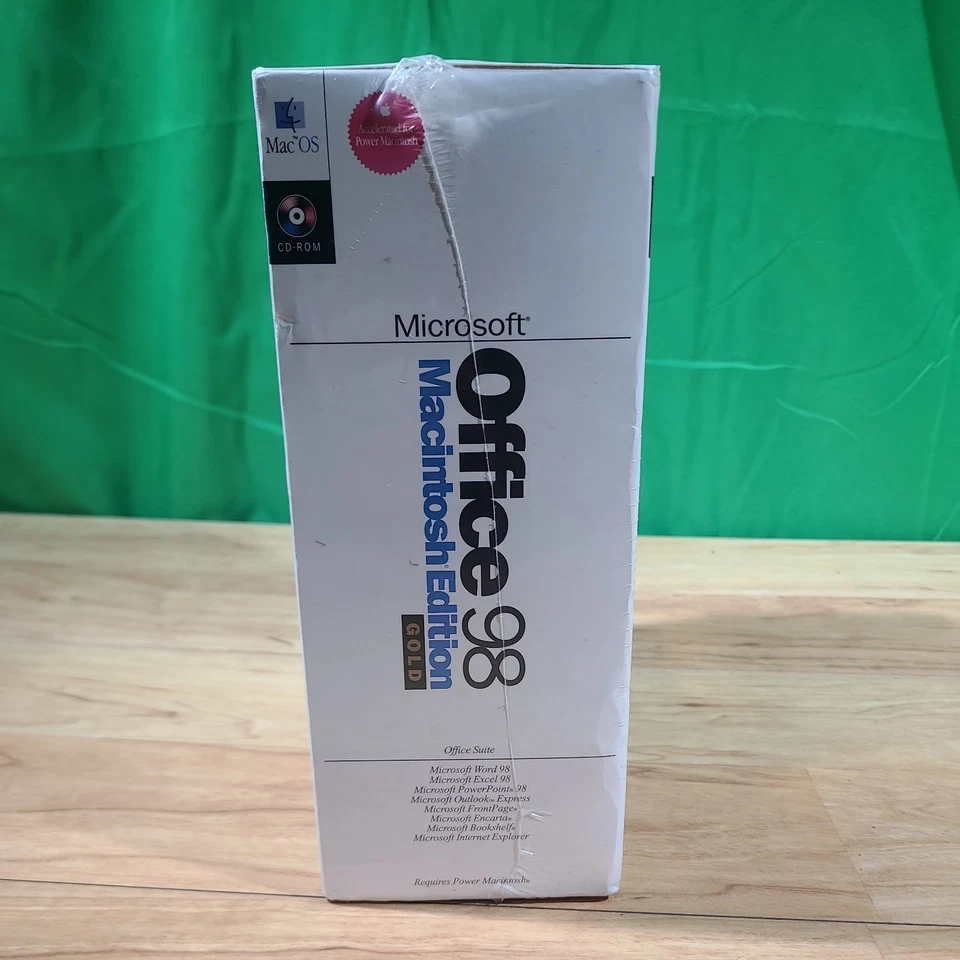 Sealed Microsoft Office 98 Gold Macintosh Edition with Box and manuals Mac - Image 4 of 4