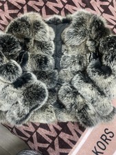 A Beautiful Real Fox Fur Short Ladys Jacket Size 12 In Very Good Condiction