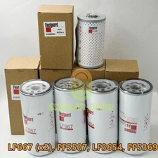 5X Oil Change Kit Volvo D12 D13 20972293 21707133 FF5369 LF667 LF3654 FF5507 New