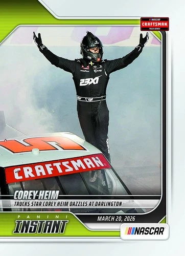 Corey Heim - 2026 Panini Instant NASCAR #16  Base DAZZLES AT DARLINGTON 1 of 71
