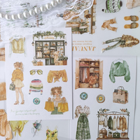20 BläTter Scrapbook Stickers Aesthetic Sticker ZubehöR FüR Journaling