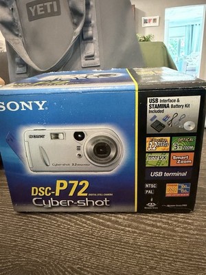 Sony Cyber-shot DSC-P72 3.2MP Digital Camera Silver *READ DESCRIPTION*