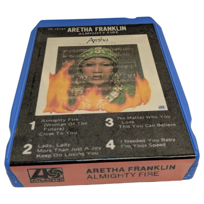 REBUILT! Aretha Franklin Almighty Fire 1978 Verpackt A+ | 8-Track-Kassette