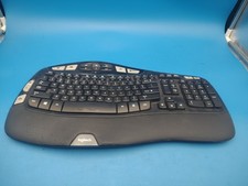 Logitech K350 Comfort Wave Wireless Keyboard with USB dongle tested Excellent