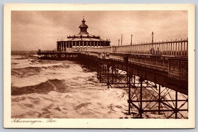 Scheveningen Pier Netherlands Vintage Postcard Weenenk & Snel 1920s  C296