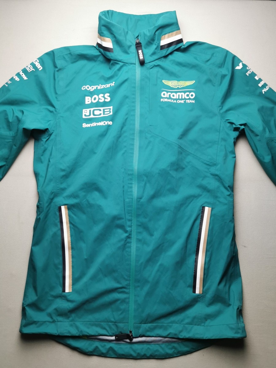 HUGO BOSS x ASTON MARTIN RACING F1 Team 2025 Men UK S Hooded Rain