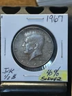 1967 Kennedy 1/2 Dollar 40% Silver , Very Nice Coin , Please View