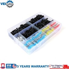 500Pcs/Set Solder Seal Sleeve Heat Shrink Butt Wire Connectors Terminals Kit