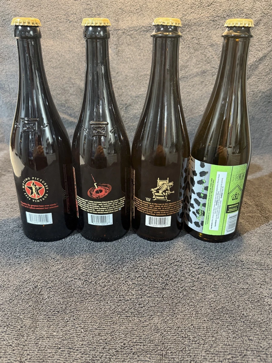 Rush beer bottles . . . . Set of 4 “like new, without the brew !” FREE SHIPPING!