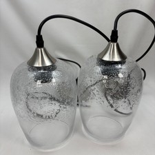 ARIAMOTION Pendant Lighting 2 Pack Kitchen Island Hand Blown Bubble Glass 69"