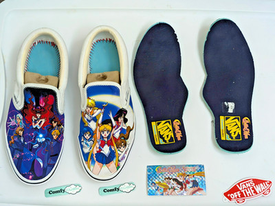 Vans x Sailor Moon Limited Edition Slip On Shoes Women s Size 8 Men's size 6.5