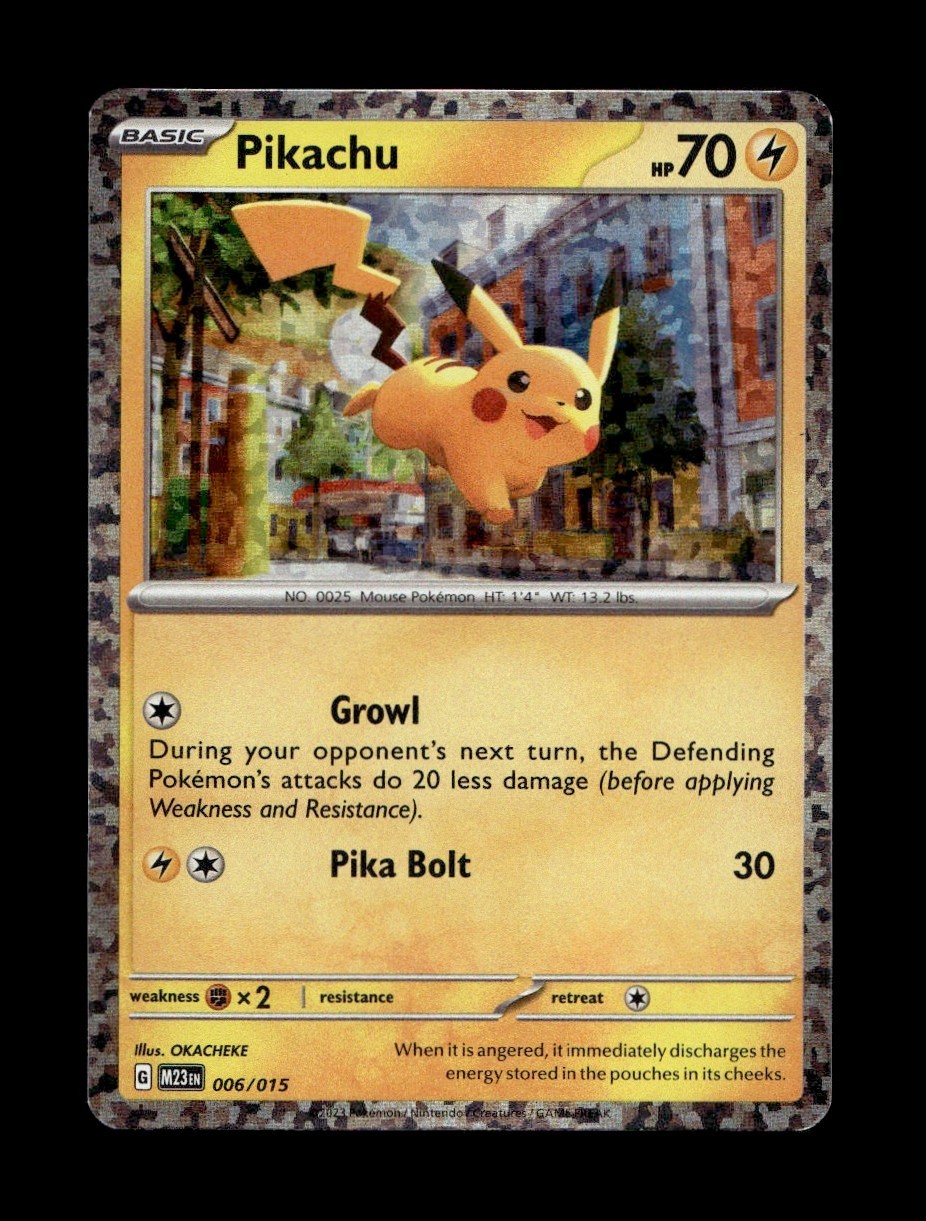 Pikachu Holo Promo McDonald's Promos 2023 006/015 LP