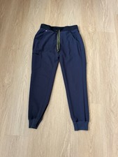 Figs Zamora Jogger Scrub Pants Women's S Technical Collection Navy Blue Nurse