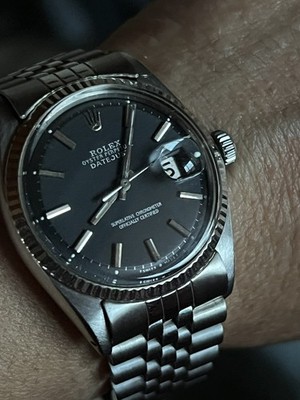 rolex datejust 36mm, Zifferblatt schwarz 